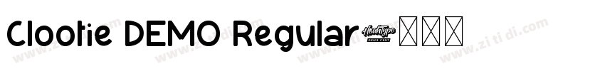 Clootie DEMO Regular字体转换